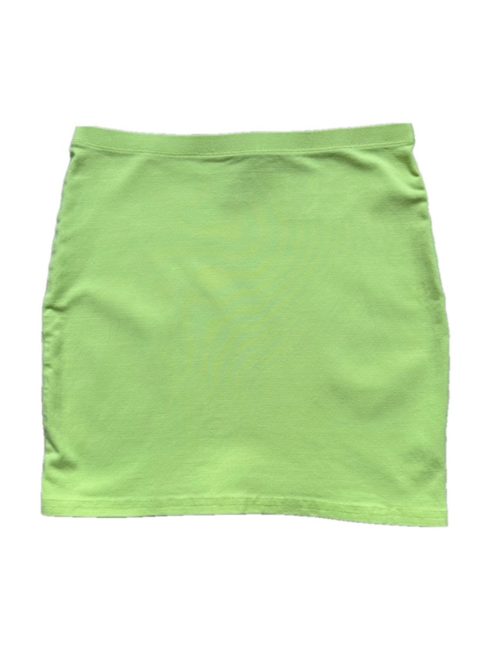 Divided H&M Women’s Neon Yellow Mini Skirt Retro -‎ Size 4
